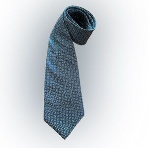 VTG Polo Ralph Lauren Necktie Mens 100% Silk Geometric 90's Hand Made